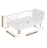 Compact Kitchen Dish Drying Rack Small Bowl  Plate Draining Storage Box 5