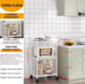 MultiLayer Floor Standing Kitchen Rack With Microwave Storage Shelf 11