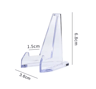 10Piece Clear Acrylic Coin Display Stand Easel Set 1