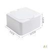 PureWhite Large Capacity Desktop Storage Box For Postcards  Stickers 3