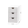 StackSpace 3Layer White Plastic Drawer Rack Organizer For Desk 2