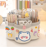 360 Degree Rotating Desk Organizer Multi Compartment Storage Caddy 4