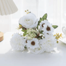 EverBloom Artificial Peony  Rose Hydrangea Bouquet Elegant Silk Flowers For Home  Wedding Decor 1