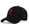 Classic Black Cotton Baseball Cap Adjustable Snapback Casual Dad Hat 3