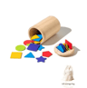 Montessori Wooden Color Sorting  Shape Matching Puzzle For Toddlers 3