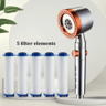 High Pressure 5Mode Handheld Filter Shower Head With OneButton Stop 1