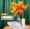 Fall Artificial Maple Leaf Bouquet For Home  Seasonal Decor 3