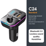 Bluetooth 50 FM Transmitter Car Charger With HandsFree Calling  Fast Charge 5