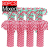 Classic Candy Cane Christmas Tree Hanging Ornament Set 4
