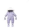 30C Thermal Baby Snowsuit  Plush Fleece Winter Jumpsuit For Newborns  Toddlers 1