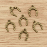 30pcs Antique Horseshoe  Horse Charm Pendants For DIY Jewelry Making 2