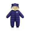 2025 Plush Hooded Baby Snowsuit  Cartoon Fleece Winter Romper For Infants 2