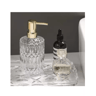 Refillable Glass Soap Dispenser  Elegant Bathroom Liquid Soap Pump Bottle 1