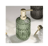 Refillable Glass Soap Dispenser  Elegant Bathroom Liquid Soap Pump Bottle 2