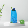 Foldable Water Bottle With Carabiner  Portable Reusable Soft Flask Pouch 3