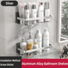 NoDrill Wall Mounted Bathroom Rack For Shower  Corner Storage 4