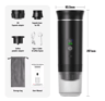 BrewGo 3in1 Portable Espresso Machine Wireless Travel Coffee Maker For Car Camping  Home 4