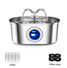 32L Stainless Steel Pet Water Fountain With LED  UltraQuiet Cat Water Fountain For Fresh Clean Hydr 2