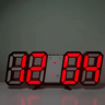 3D LED Digital Alarm Clock With Temperature Modern Wall  Desk Display Clock 3