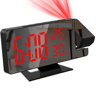 LED Digital Projection Alarm Clock  Ceiling Projector Clock With Temperature Display  Snooze 3