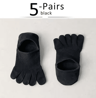5 Pairs Invisible Toe Socks  Breathable Cotton Five Finger NoShow Socks 5