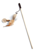Colorful Feather Cat Teaser Wand  Interactive Kitten Play  Exercise Toy 2