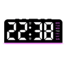 LED Digital Alarm Clock With Temperature Display Modern Bedside Clock With Night Light  Snooze 3