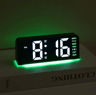 LED Digital Alarm Clock With Temperature Display Modern Bedside Clock With Night Light  Snooze 6