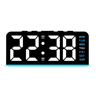 LED Digital Alarm Clock With Temperature Display Modern Bedside Clock With Night Light  Snooze 7