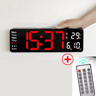 Smart LED Digital Wall Clock Silent Modern Display With Temperature  Calendar 3