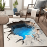 3D Desert Crack Rug  NonSlip Machine Washable Abstract Floor Carpet 5