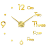 Modern 3D DIY Wall Clock  Large Acrylic Mirror Decorative Quartz Clock 5