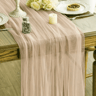 Sheer Gauze Table Runner For Weddings  Events Boho Table Decor And Arch Draping Fabric 4