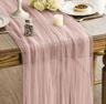 Sheer Gauze Table Runner For Weddings  Events Boho Table Decor And Arch Draping Fabric 9