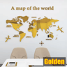 3D Acrylic World Map Wall Sticker Modern Crystal Wall Decor For Home  Office 1