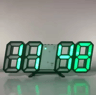 3D LED Digital Wall Clock  Alarm Clock With Time Date  Temperature Display 3
