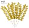 Artificial Palm Leaves Gold Green Turtle Leaf Decor For Wedding  Home Styling 0