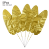 Artificial Palm Leaves Gold Green Turtle Leaf Decor For Wedding  Home Styling 3