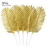 Artificial Palm Leaves Gold Green Turtle Leaf Decor For Wedding  Home Styling 5