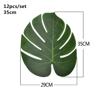 Artificial Palm Leaves Gold Green Turtle Leaf Decor For Wedding  Home Styling 8