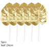 Artificial Palm Leaves Gold Green Turtle Leaf Decor For Wedding  Home Styling 16