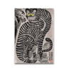 Japanese Tiger Cat Music Canvas Wall Art Vintage Record Player Poster Decor 11