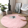 Fluffy White Round Rug Soft Plush Carpet For Kids Bedroom  Cozy Living Spaces 4