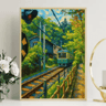Tokyo Rainy Night Railway Canvas Print  Retro Japanese Cityscape Wall Art Decor 17