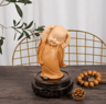Cute Mini Monk Resin Figurine  Buddha Style Desktop Decor  Gift 4