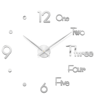 Modern 3D DIY Wall Clock Large Acrylic Mirror Sticker Quartz Decor 18