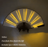 LED Neon Folding Rave Fan Glowing Party Hand Fan For Festivals  Events 15