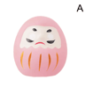 Mini Ceramic Daruma Doll Japanese Lucky Charm Fortune Ornament 5