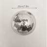 Mirrored Disco Ball Wall Art  Metallic Reflective Modern Home Decor 9