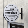 Custom LED Round Lightbox Sign Double Sided Aluminum Projecting Business Sign 2